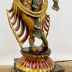 Brass Color Lord Krishna Statue