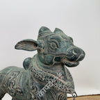 Brass Standing Nandi Sculpture