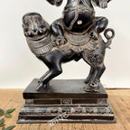 Brass Panchmukhi Ganesha Seated on Lion