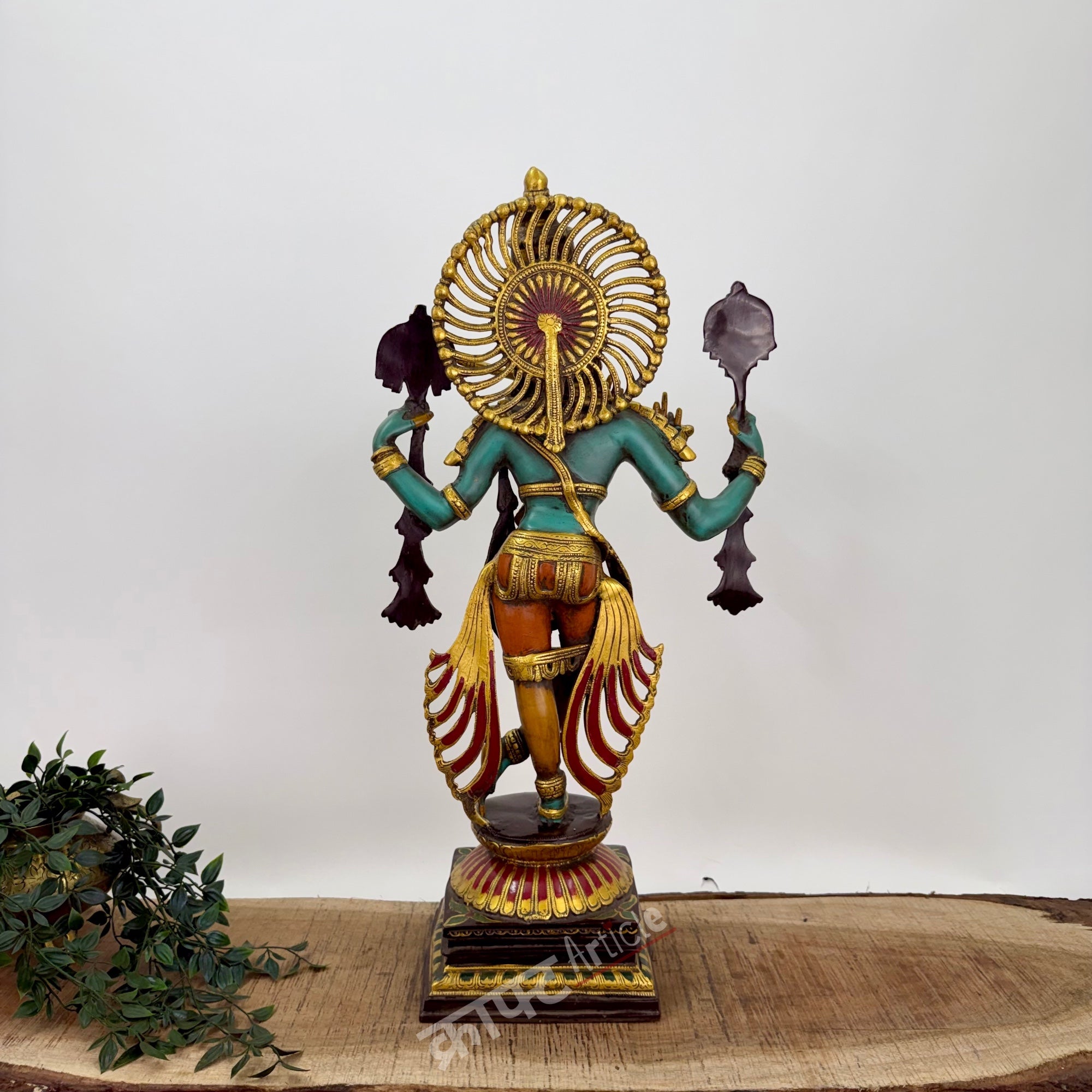 Brass Color Lord Krishna Statue