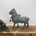 Brass Standing Nandi Sculpture