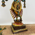 Brass Color Lord Krishna Statue