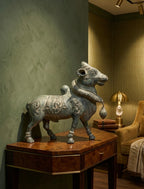 Brass Standing Nandi Sculpture