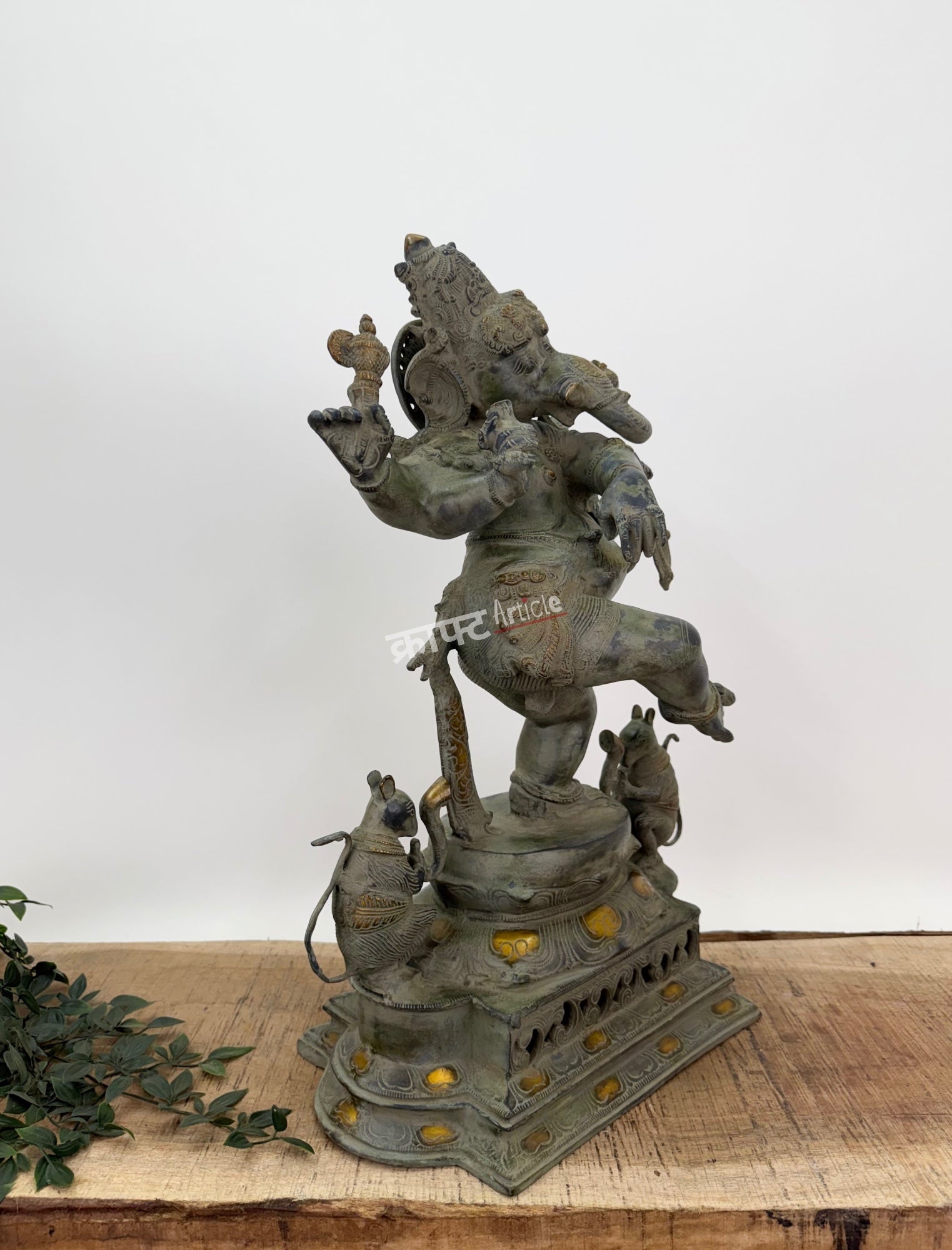 Brass Superfine Dancing Ganesha