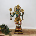 Brass Color Lord Krishna Statue