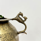 Exquisitely Brass Handcrafted Brass Carved Flower Vase