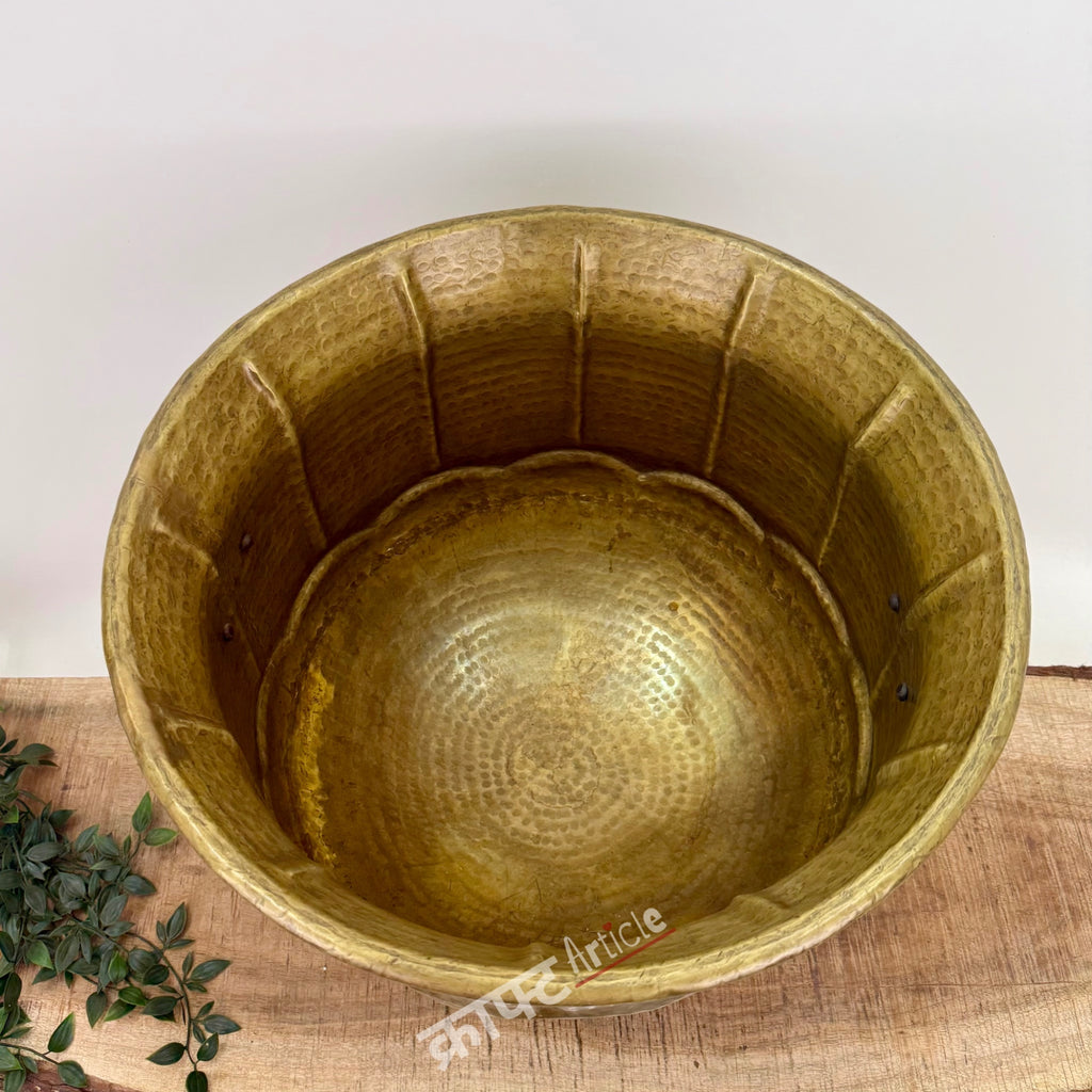 Handmade Brass Sheet Planter 17"
