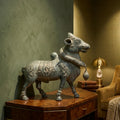 Brass Standing Nandi Sculpture