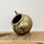 Exquisitely Brass Handcrafted Brass Carved Flower Vase