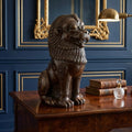 Brass Tibetan Lion for Home Decor