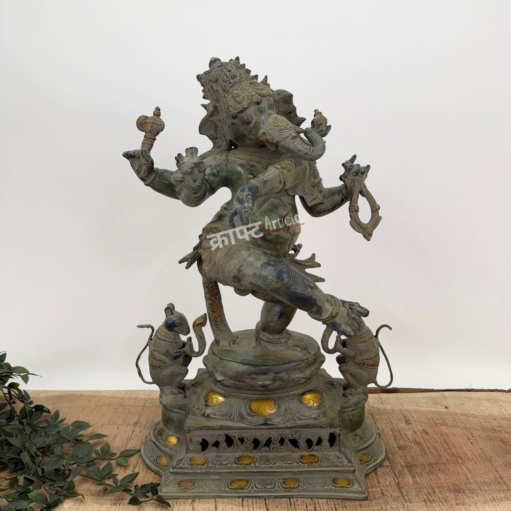 Brass Superfine Dancing Ganesha