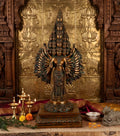 Lord Sadashiva Multi-Headed, Multi-Armed Brass Statue