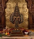 Lord Sadashiva Multi-Headed, Multi-Armed Brass Statue