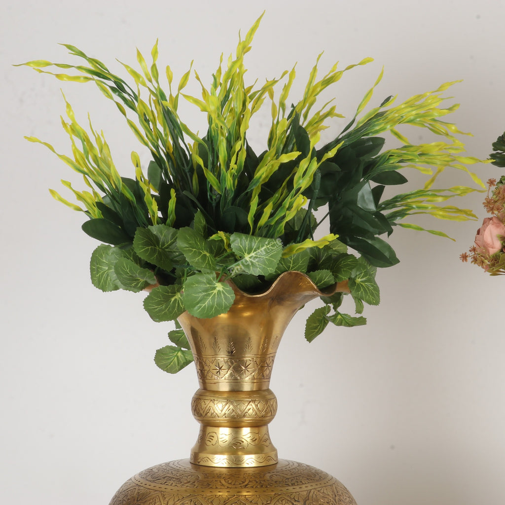 DECORATIVE BRASS FLOWER POTS