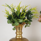 DECORATIVE BRASS FLOWER POTS