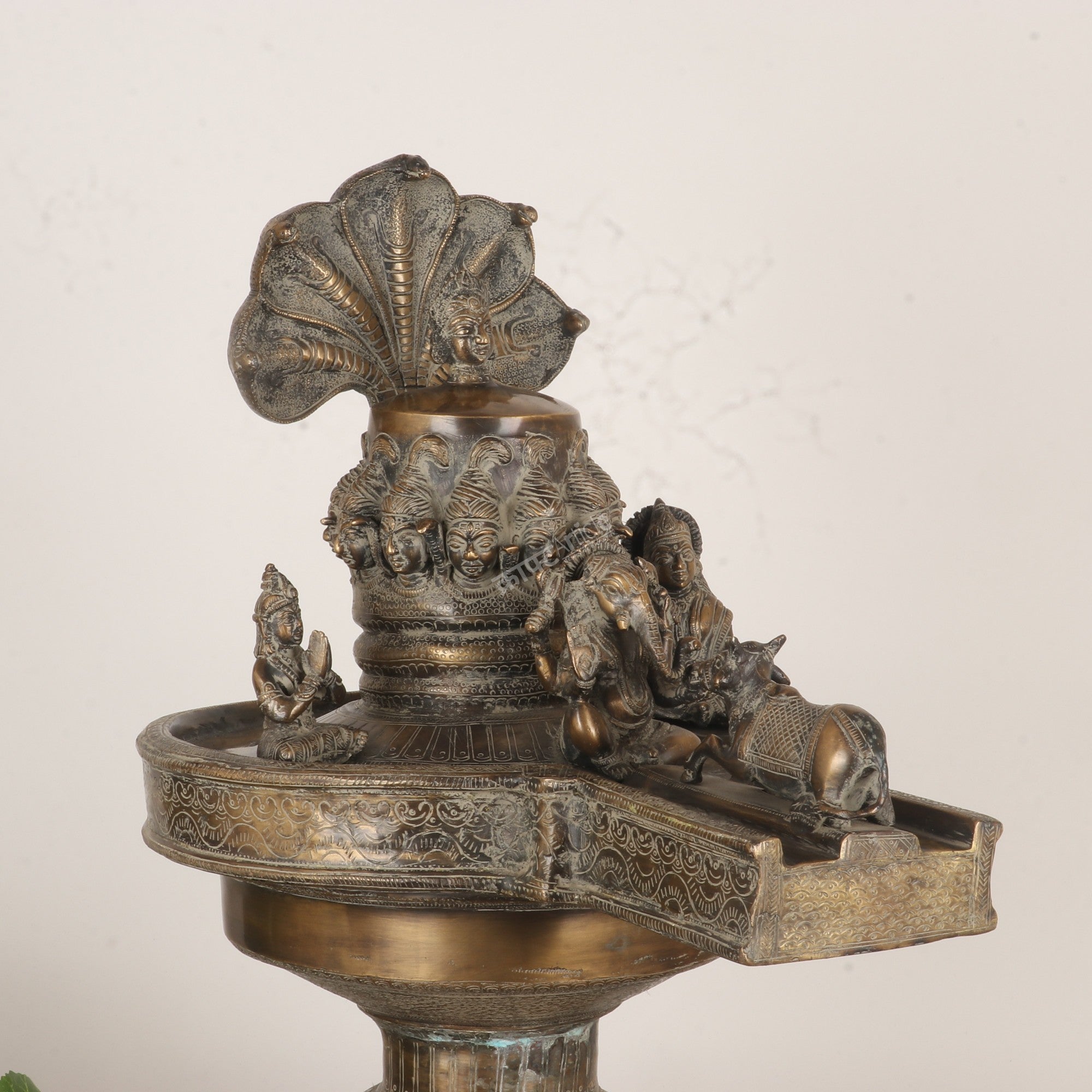 Brass Lord Shivling: A Divine Masterpiece of Hindu Art