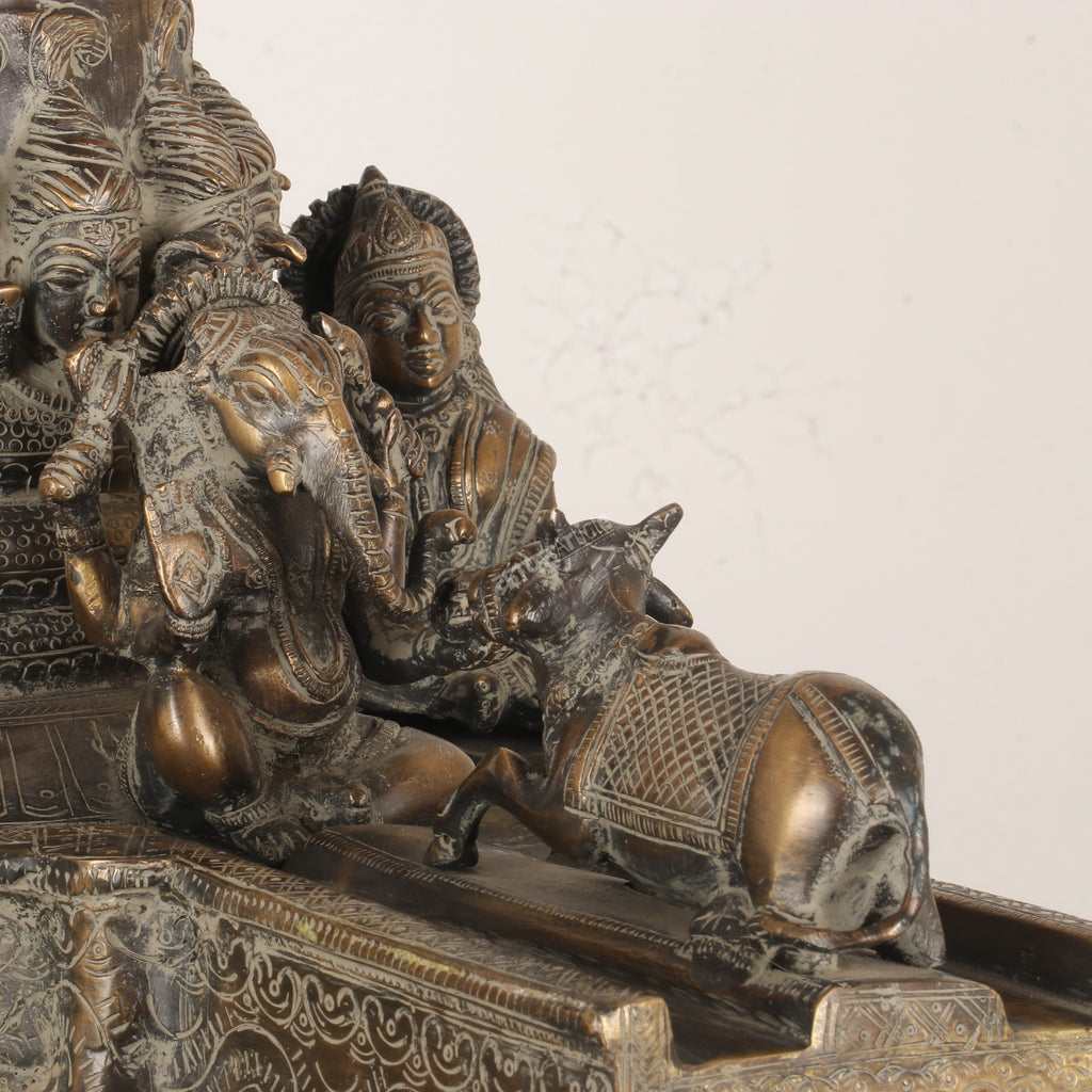 Brass Lord Shivling: A Divine Masterpiece of Hindu Art