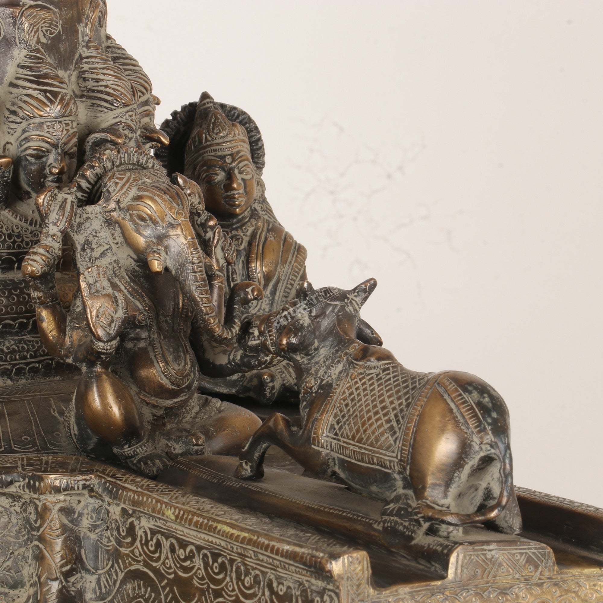 Brass Lord Shivling: A Divine Masterpiece of Hindu Art