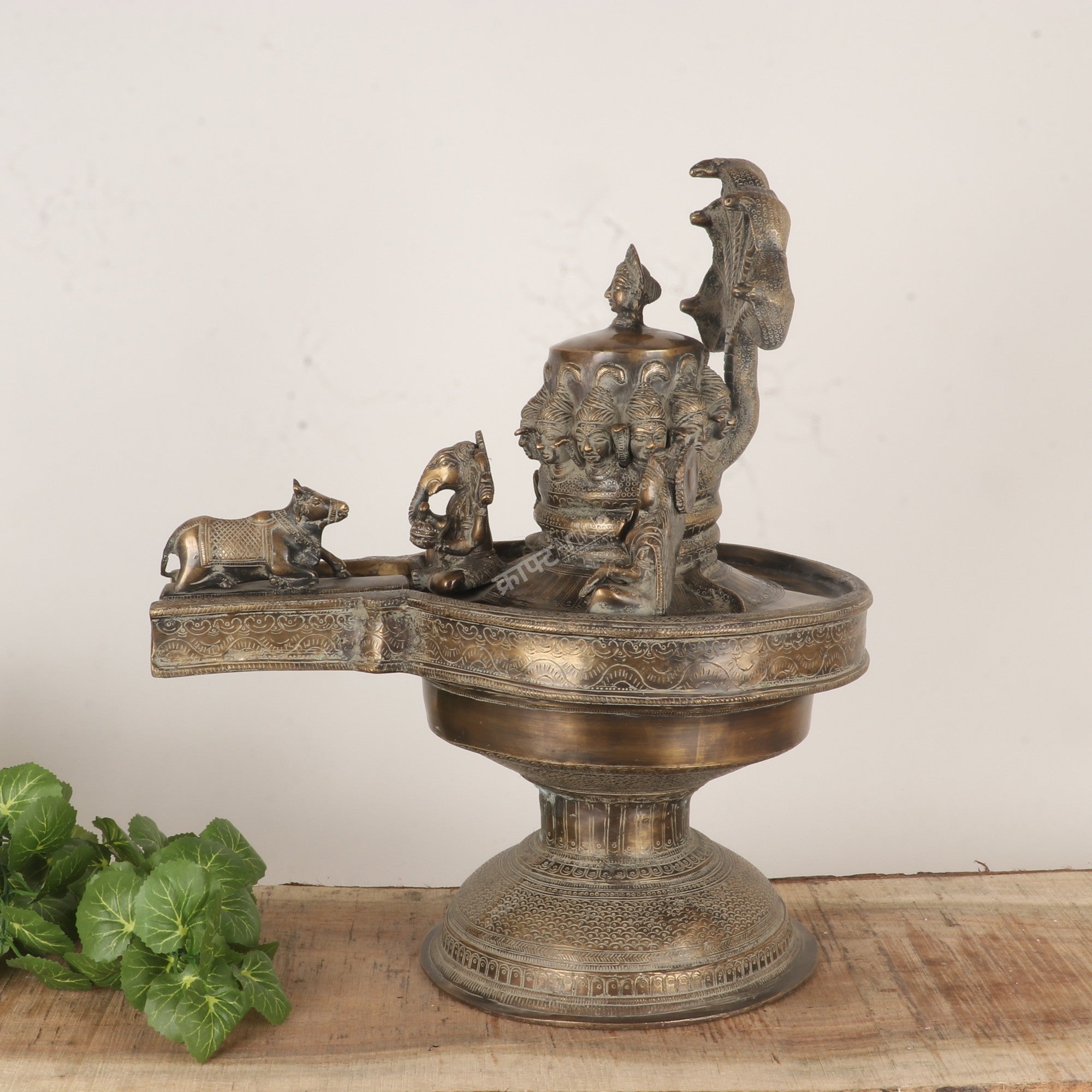 Brass Lord Shivling: A Divine Masterpiece of Hindu Art