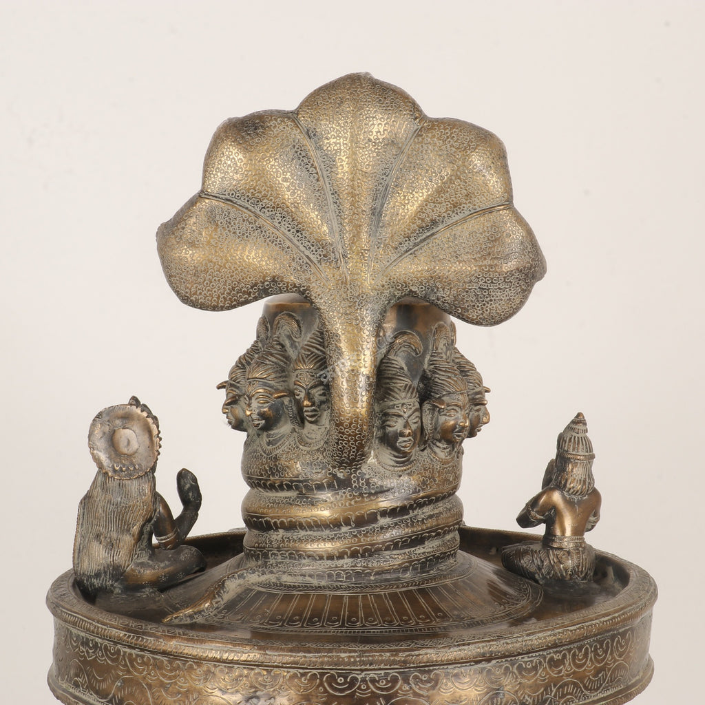Brass Lord Shivling: A Divine Masterpiece of Hindu Art