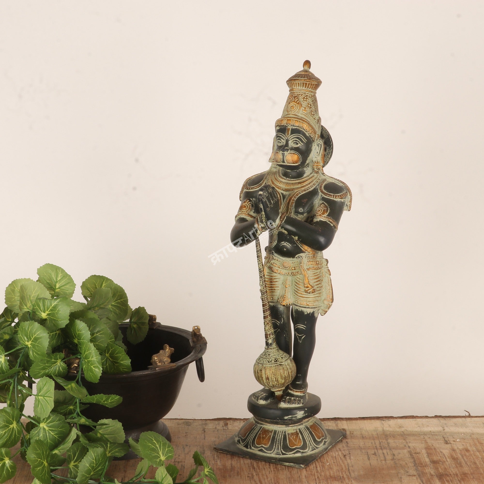 Brass Lord Hanuman Standing Statue – A Symbol of Strength & Devotion