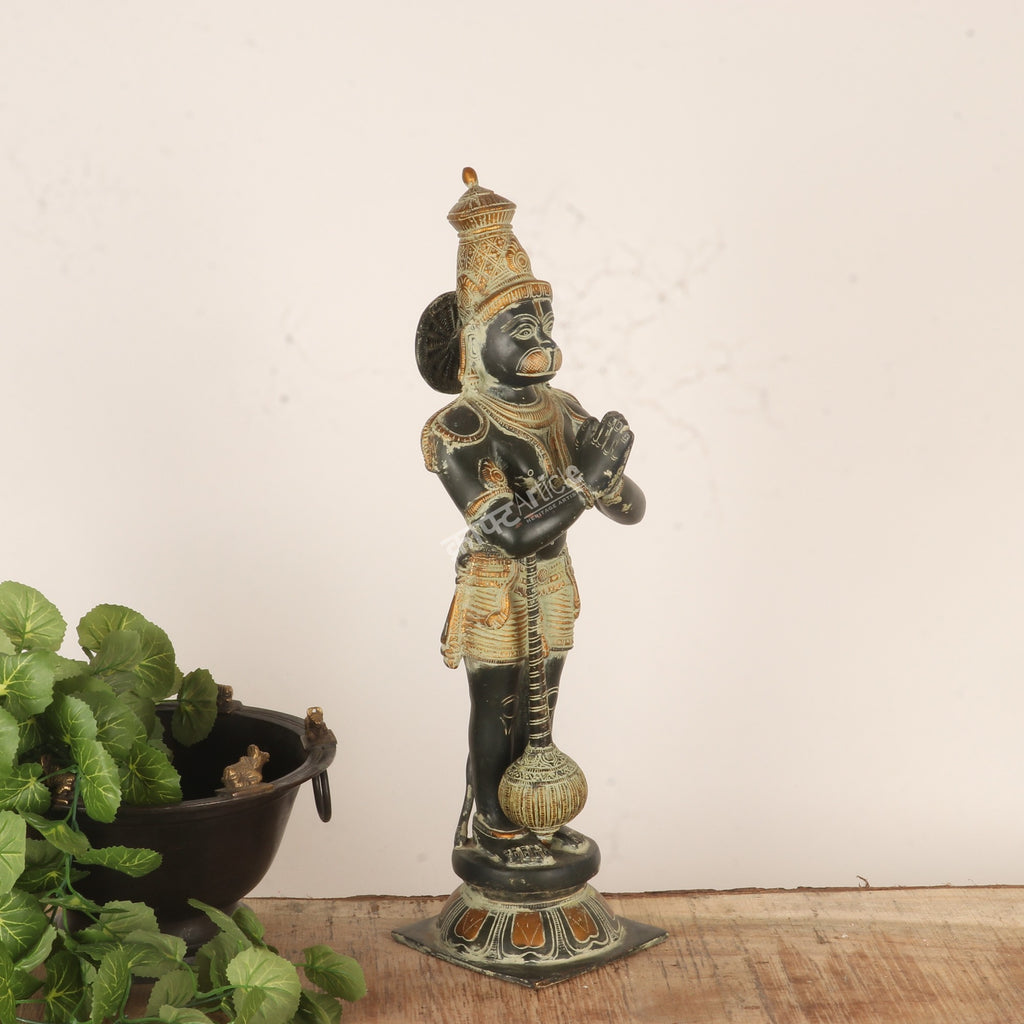 Brass Lord Hanuman Standing Statue – A Symbol of Strength & Devotion