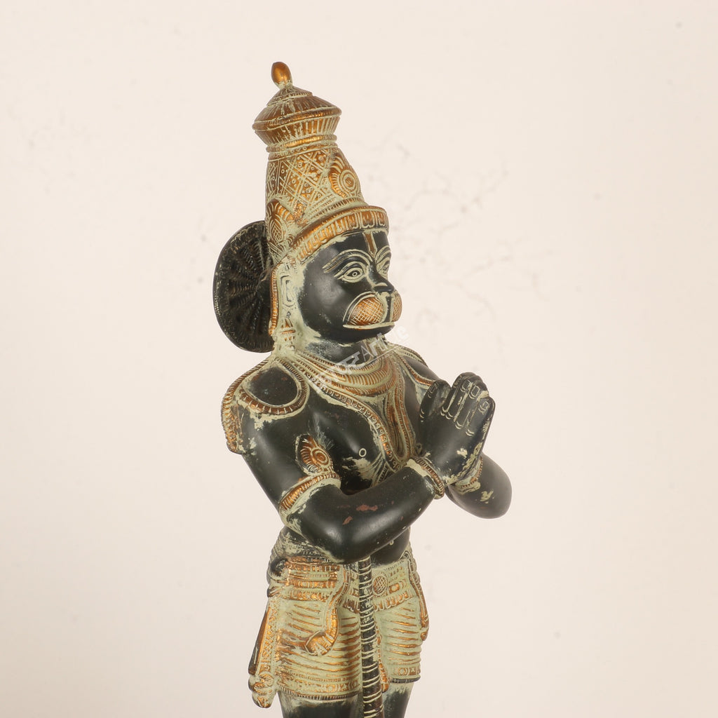 Brass Lord Hanuman Standing Statue – A Symbol of Strength & Devotion
