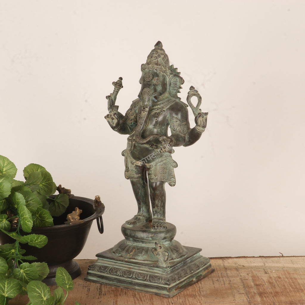 Brass Ganesh Sculpture