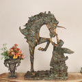 Exploring Decorative Brass Angel & Horse Sculpture