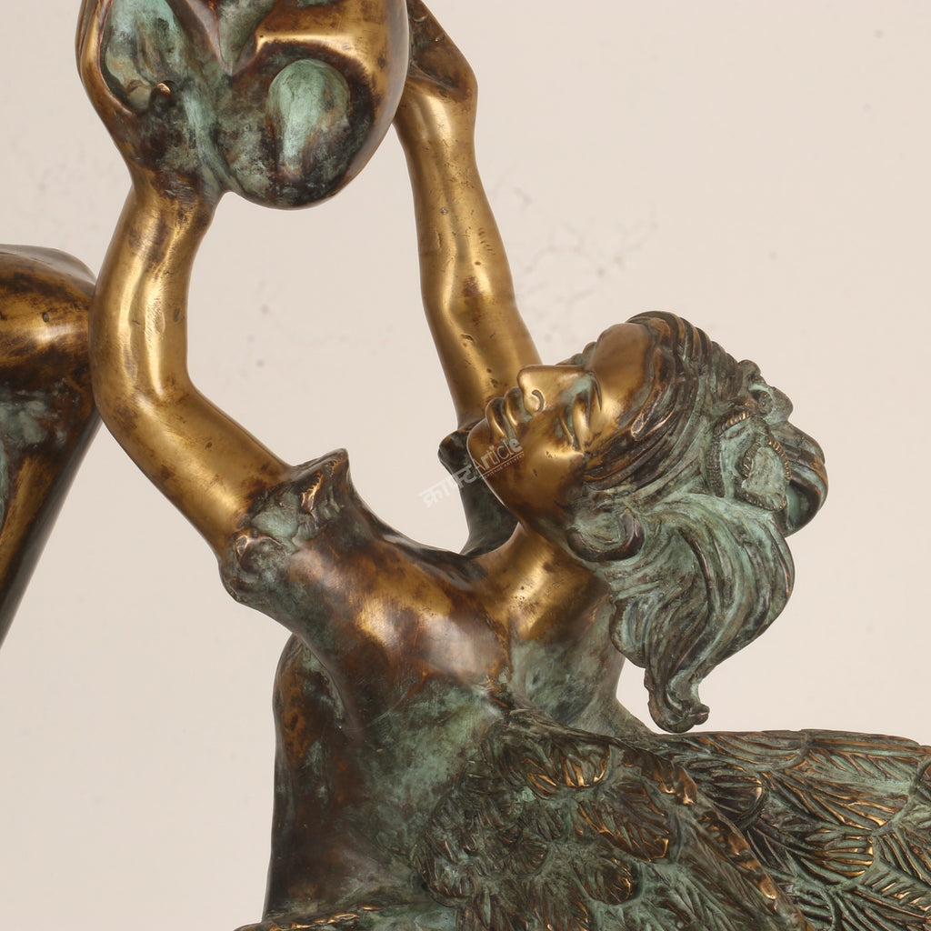 Exploring the Symbolism Behind This Angel & Horse Sculpture