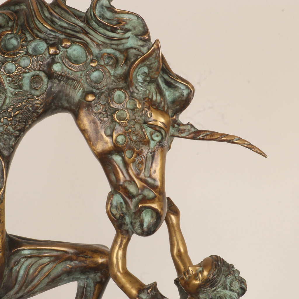 Exploring the Symbolism Behind This Angel & Horse Sculpture