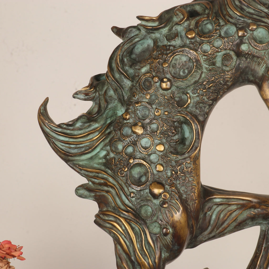 Exploring the Symbolism Behind This Angel & Horse Sculpture