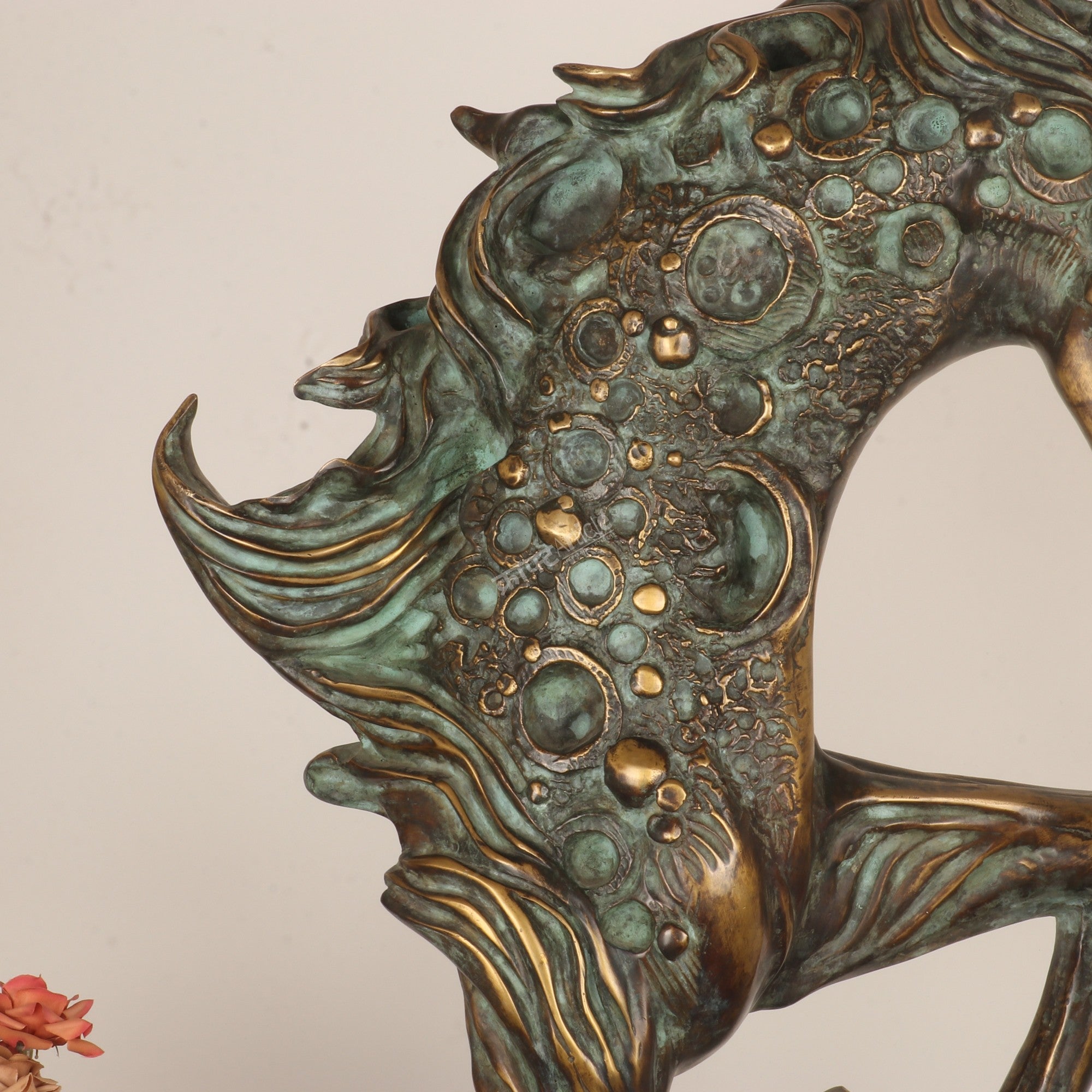 Exploring the Symbolism Behind This Angel & Horse Sculpture