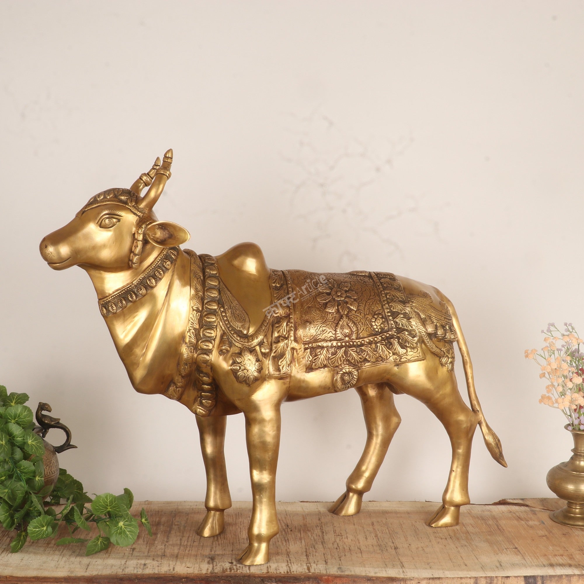 Brass Nandi Statue