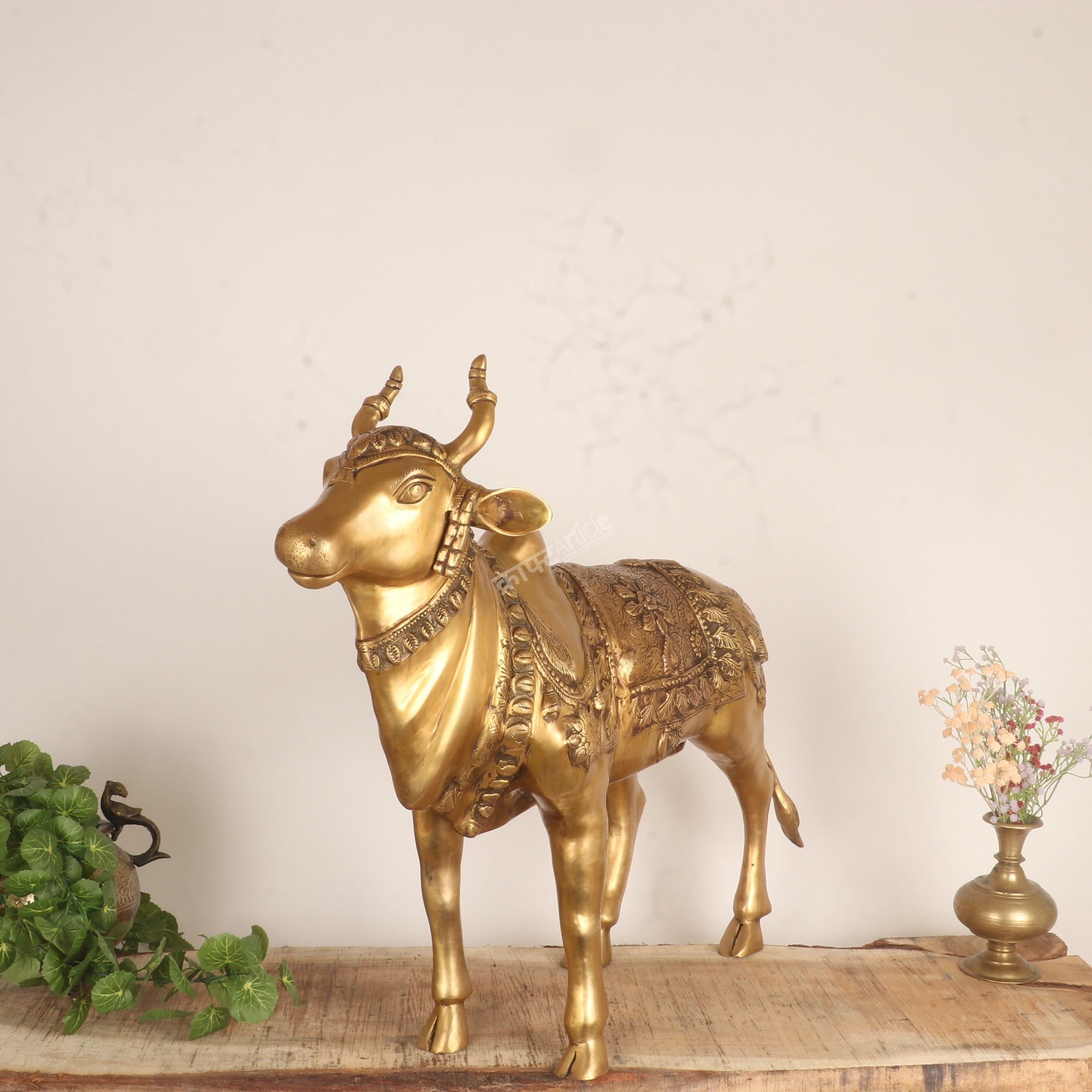 Brass Nandi Statue