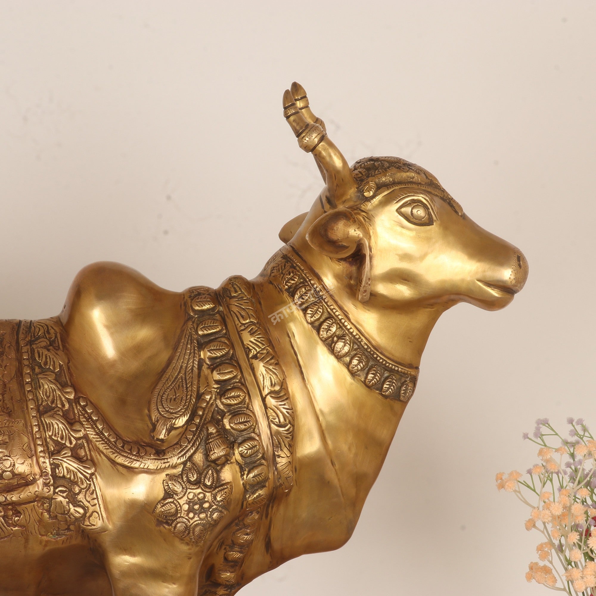 Brass Nandi Statue