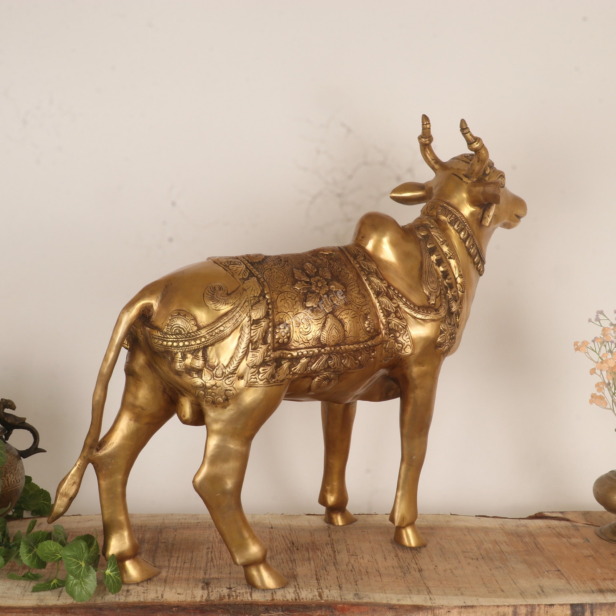 Brass Nandi Statue