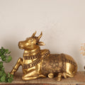 Brass Nandi Meditative Statue