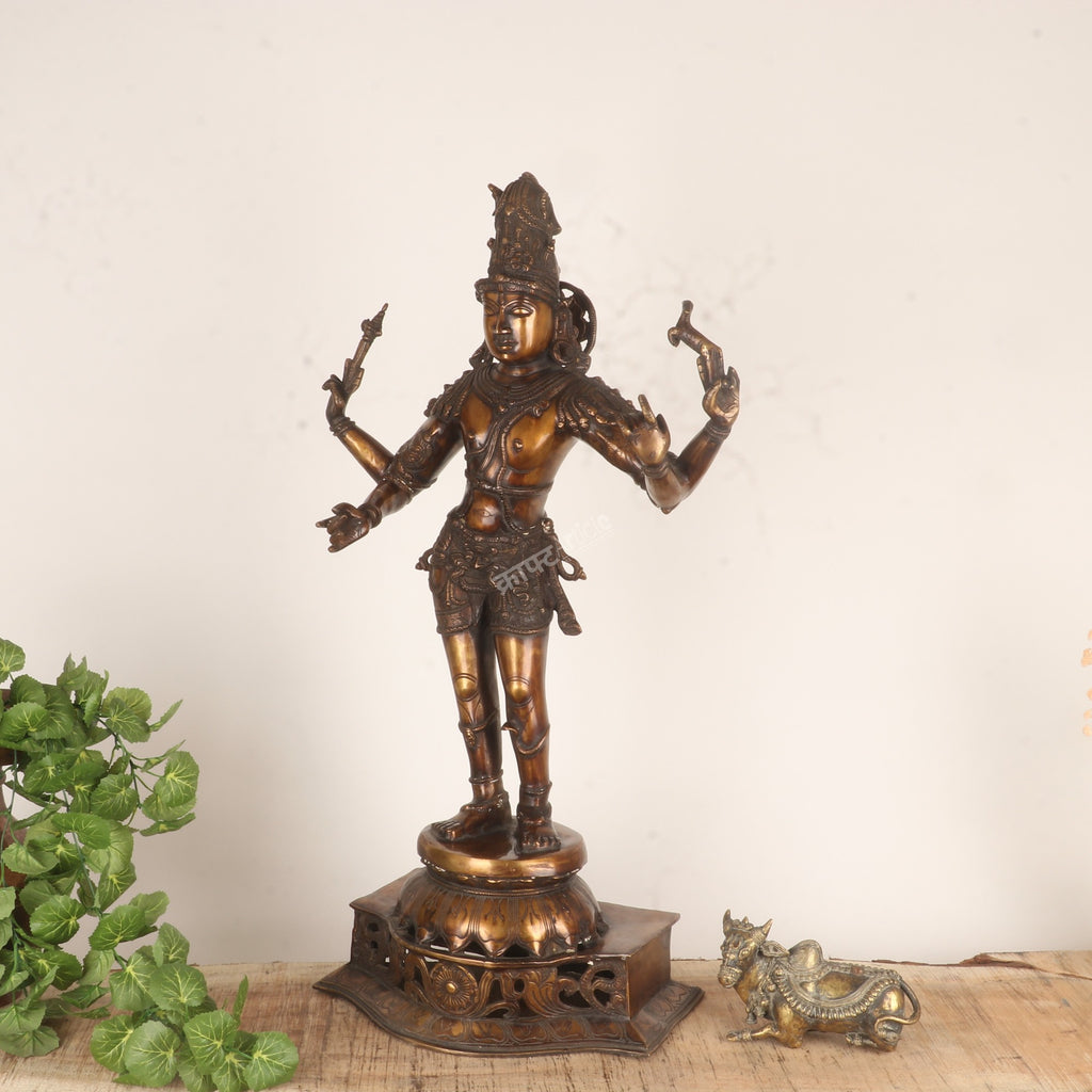 Brass Lord Shiva Sculpture – Timeless Divine Art