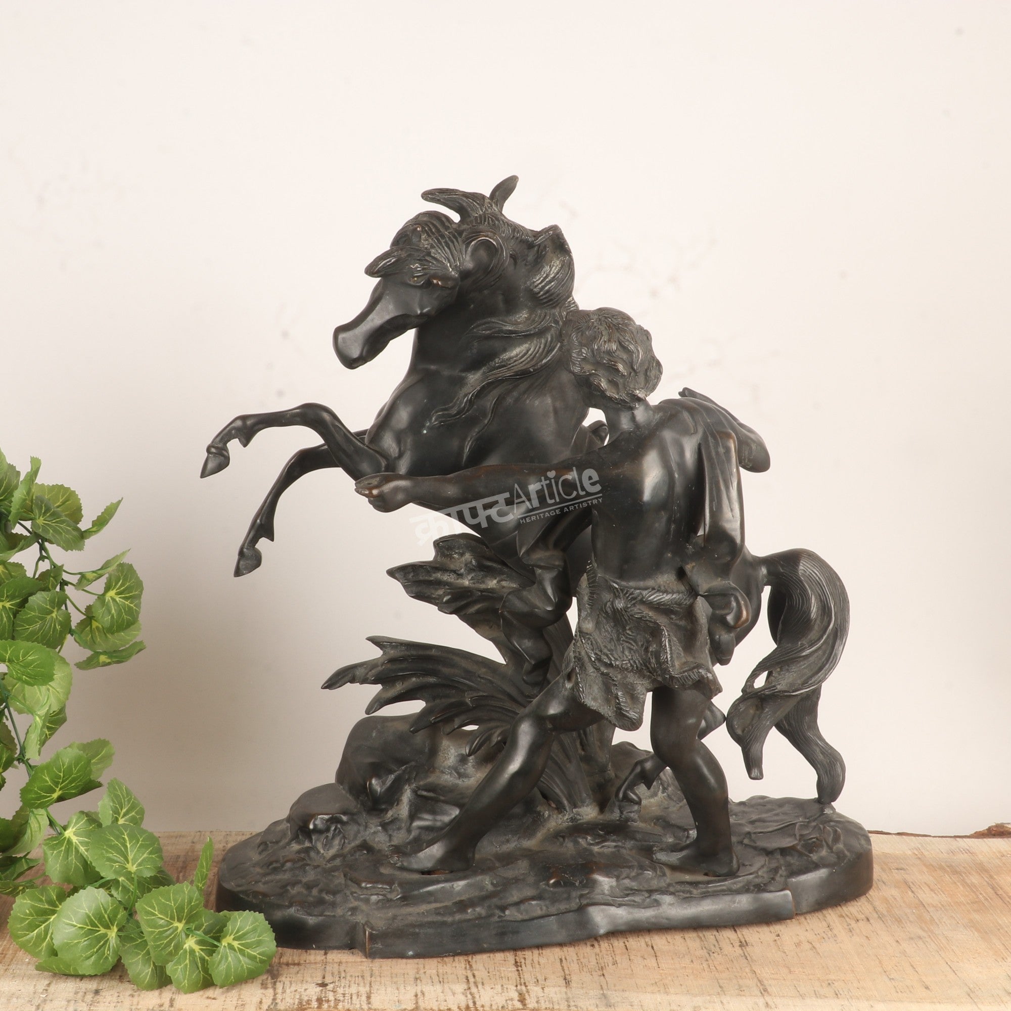 Brass Horse and Rider Sculpture – A Symbol of Power, Motion & Mastery