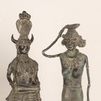 Tribal Dokra Art Figurines – Man & Woman Sculpture