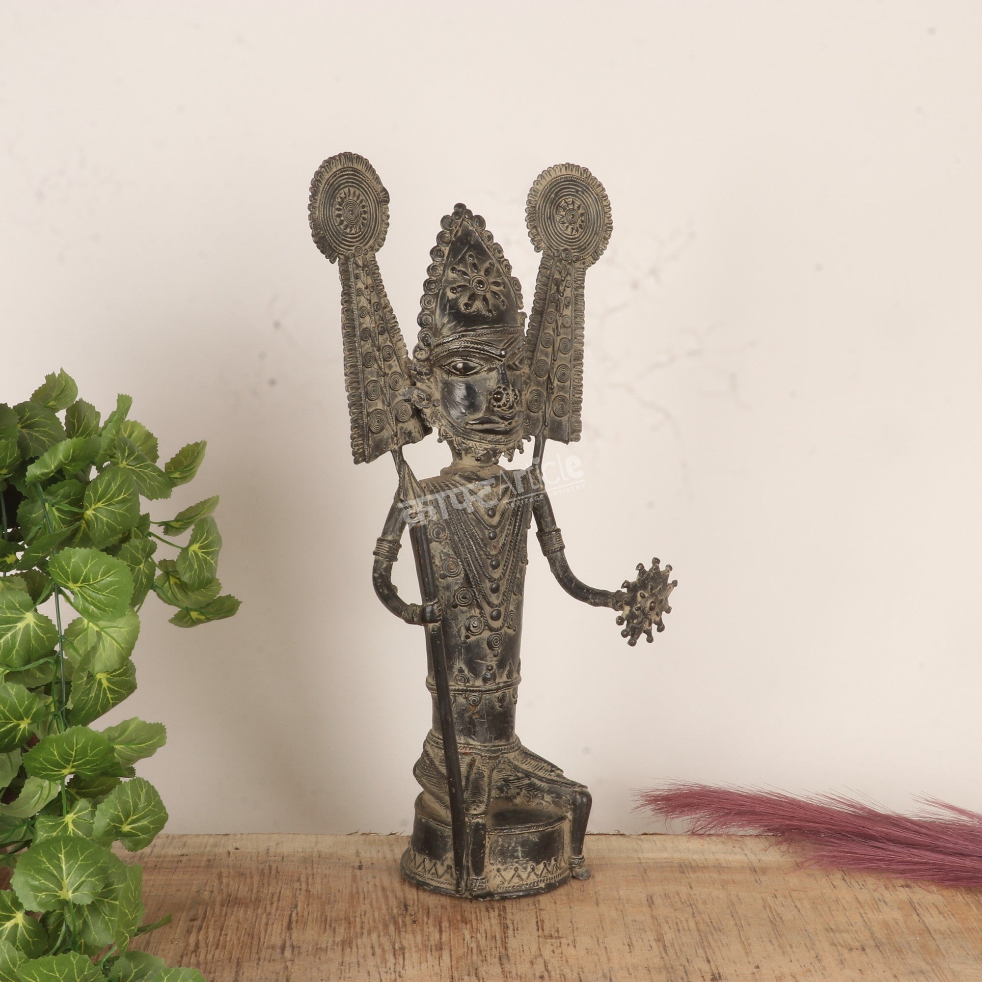 Tribal Guardian Deity – Dhokra Folk Art Sculpture