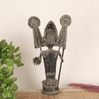 Tribal Guardian Deity – Dhokra Folk Art Sculpture