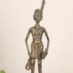 Tribal Man Hunter Warrior Figurine – Dhokra Tribal Art