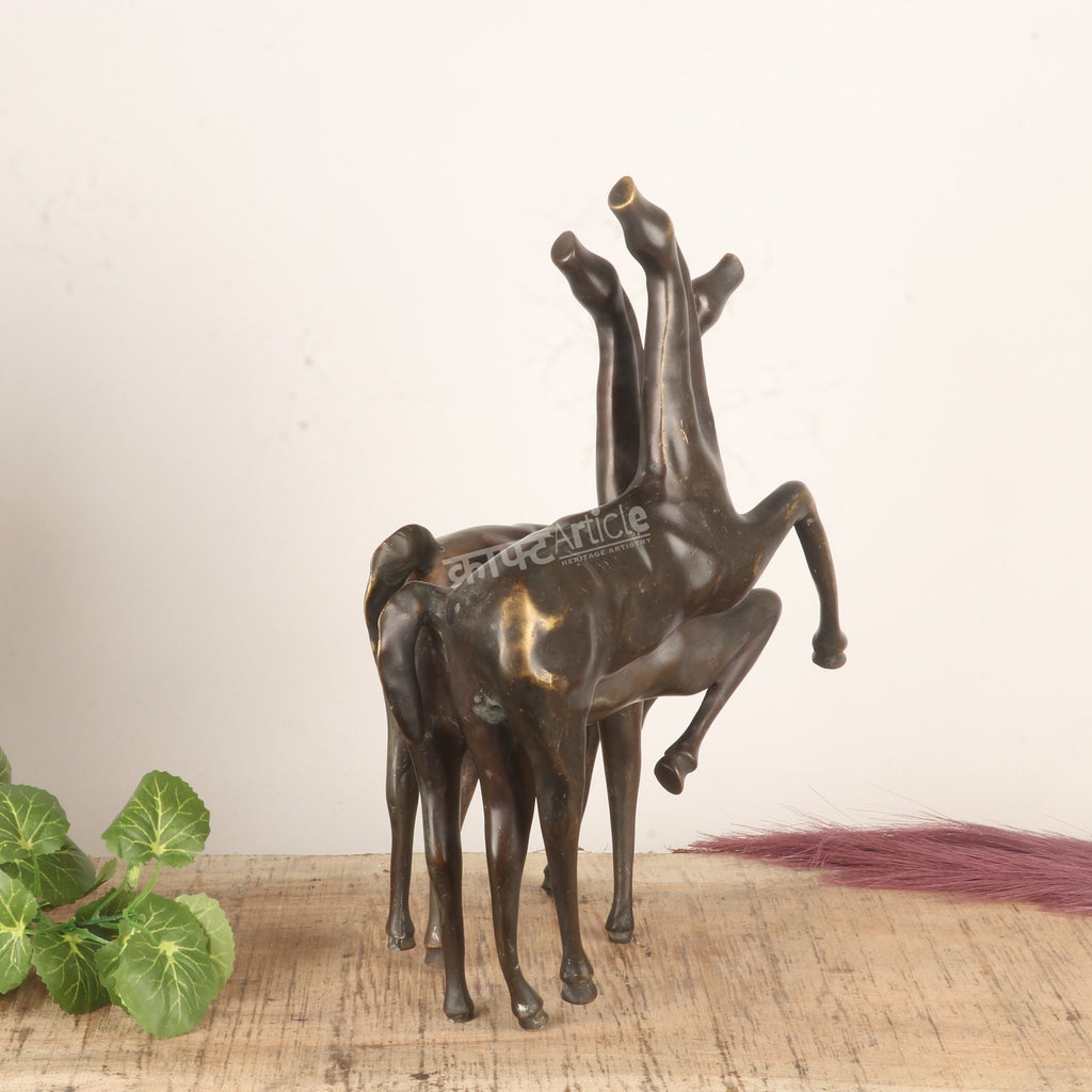 Decorative Brass Horse Sculpture