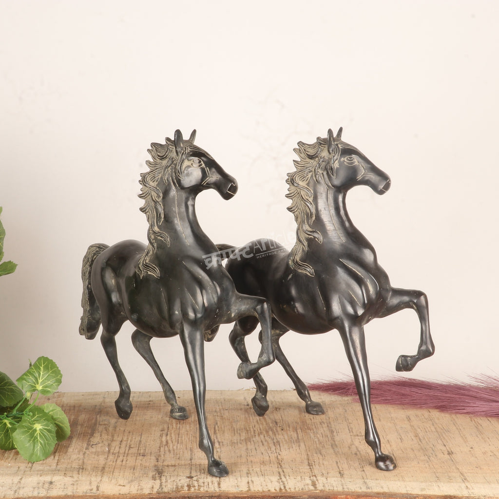 Decorative Brass Horse Statues