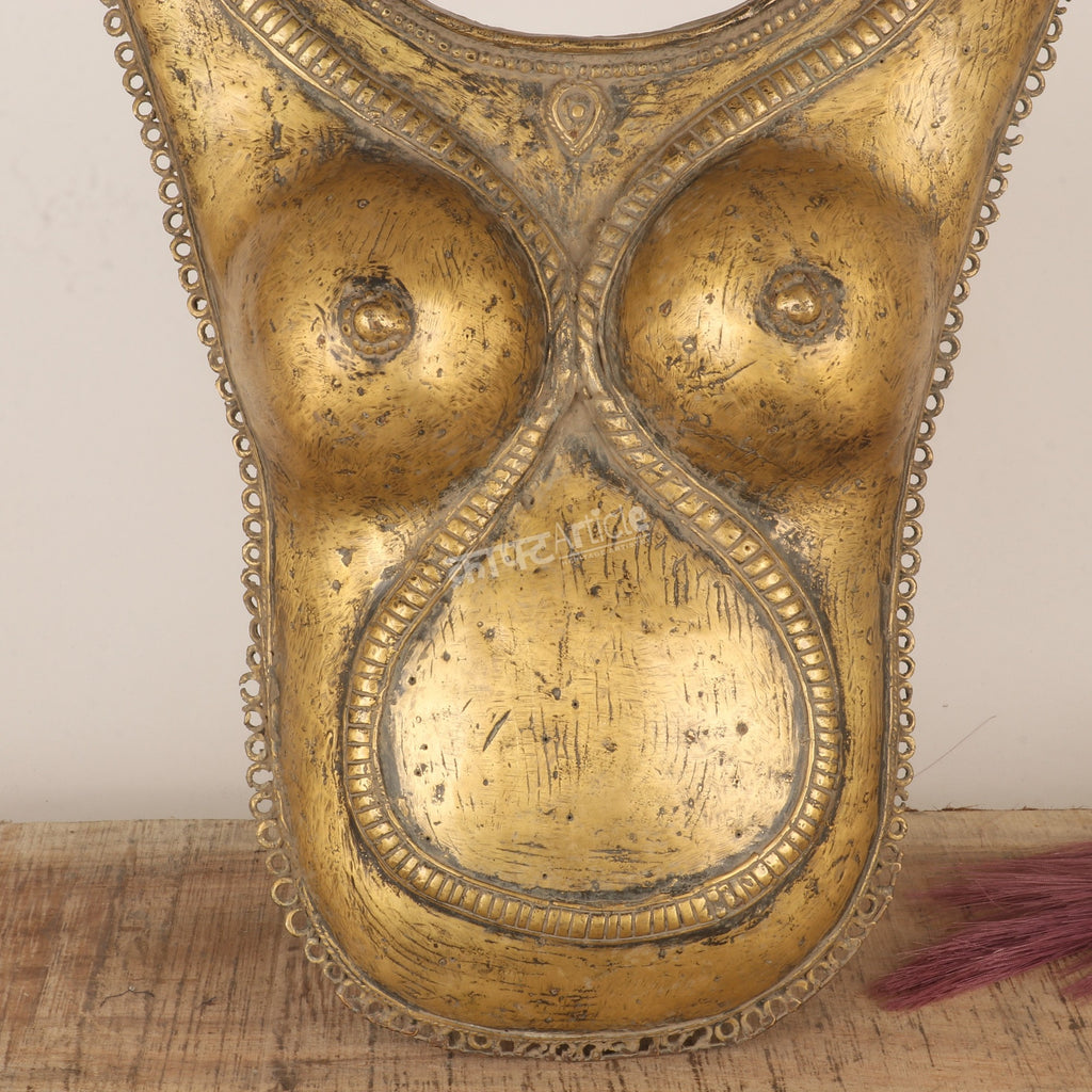 Traditional Tribal Brass Torso Sculpture