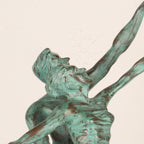 Brass Dancing Couple Sculpture