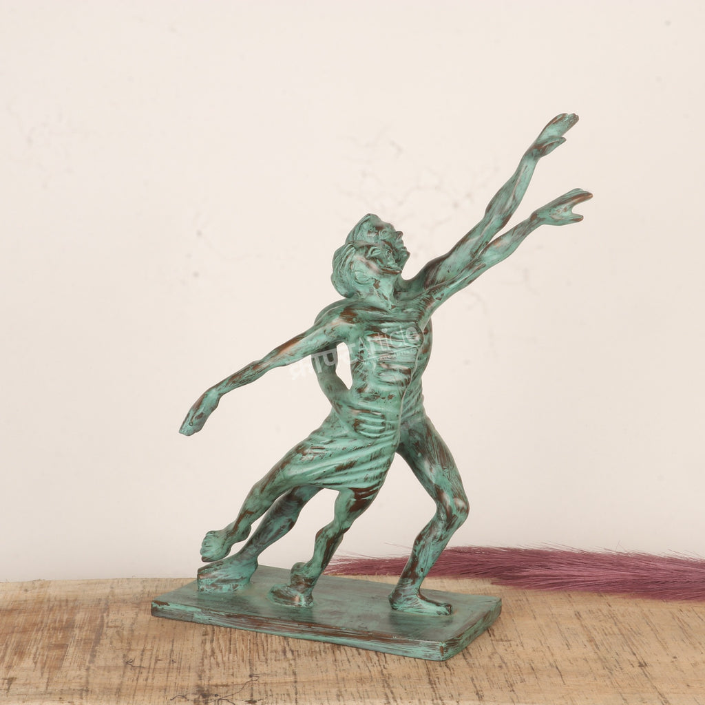 Brass Dancing Couple Sculpture