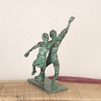 Brass Dancing Couple Sculpture